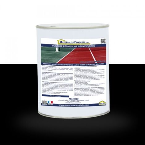 Peinture résine pour bitume enrobé - 24 Kg Noir - MATPRO