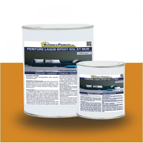Peinture laque Epoxy Sol et Mur - 5 Kg Orange - MATPRO (1/5)