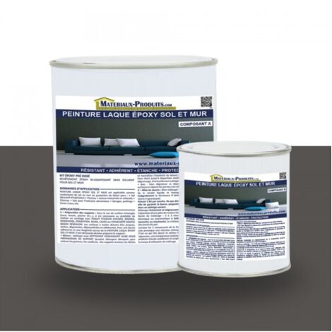 Peinture laque Epoxy Sol et Mur - 2.5 Kg Gris basalte - MATPRO (1/5)