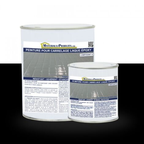 Peinture Laque Epoxy Spécial Carrelage - 10 Kg Noir - MATPRO (1/3)