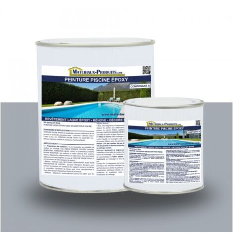 Peinture Piscine Epoxy - 2.5 Kg Gris béton - MATPRO (1/5)