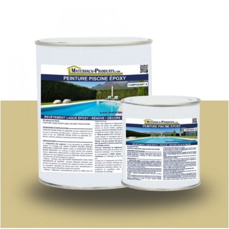 Peinture Piscine Epoxy - 10 Kg Jaune sable - MATPRO