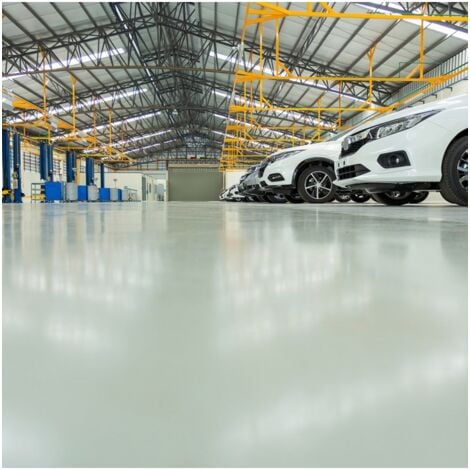 Peinture Laque Epoxy pour Garage - 1 Kg Gris béton - MATPRO