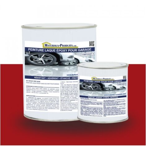 Peinture Laque Epoxy pour Garage - 2.5 Kg Rouge - MATPRO (1/5)