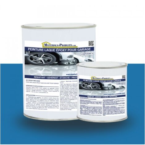 Peinture Laque Epoxy pour Garage - 5 Kg Bleu France - MATPRO (1/5)