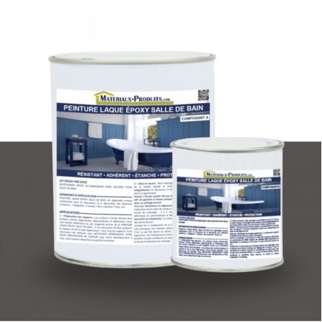 Peinture Laque Epoxy Salle de Bain - 5 Kg Gris basalte - MATPRO (1/5)