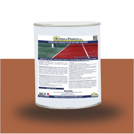 Peinture résine pour bitume enrobé - 6 Kg Tuile - MATPRO