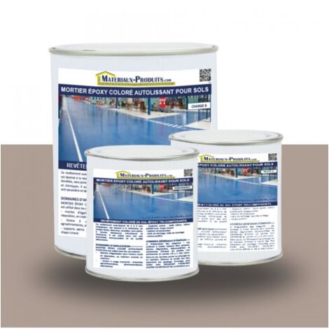 Mortier époxy coloré autolissant pour sols - 20 Kg Gris taupe - MATPRO