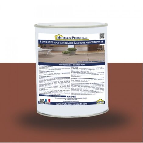 Étanchéité sous carrelage élastique antidérapante - 6 Kg Rouge Tuile - MATPRO (1/3)
