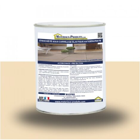 Étanchéité sous carrelage élastique antidérapante - 24 Kg Coquille d'oeuf - MATPRO (1/3)