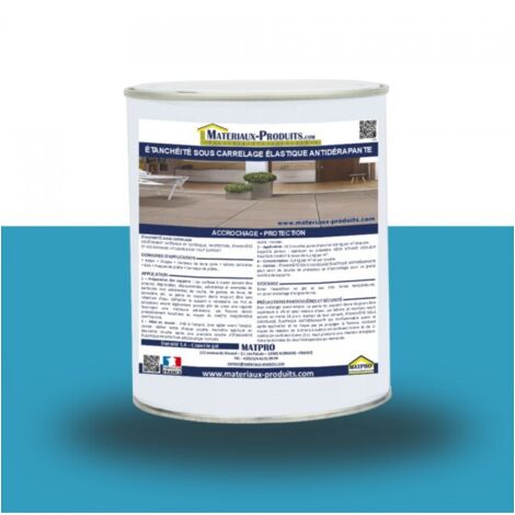 Étanchéité sous carrelage élastique antidérapante - 308 Kg Bleu Grec - MATPRO (1/3)