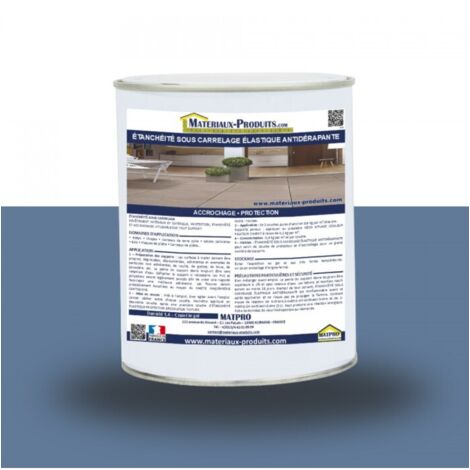 Étanchéité sous carrelage élastique antidérapante - 308 Kg Bleu pigeon - MATPRO (1/3)