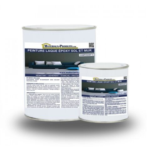 Peinture laque Epoxy Sol et Mur - 2.5 Kg Blanc - MATPRO (1/4)