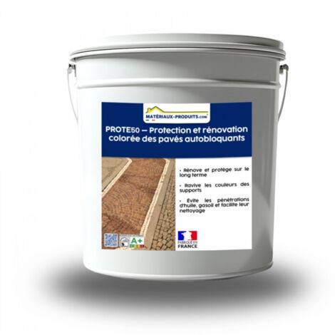 Protection et rénovation colorée des pavés autobloquants - 7.5 L Marron - MATPRO
