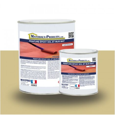 Peinture époxy sol et mur Mat - 2.5 Kg Jaune sable - MATPRO (1/5)