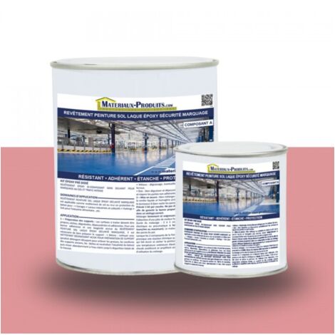 Revêtement peinture sol laque époxy sécurité marquage - 1 Kg Rose - MATPRO (1/5)