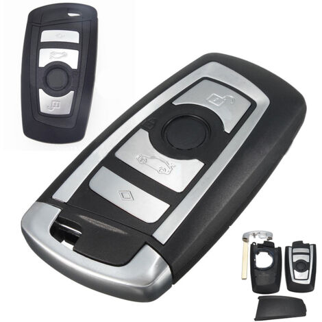 Boîtier De Remplacement Pour Clé Fiat 500 - Coque Noire 3 Boutons, Avec Nouvelle Lame - 5