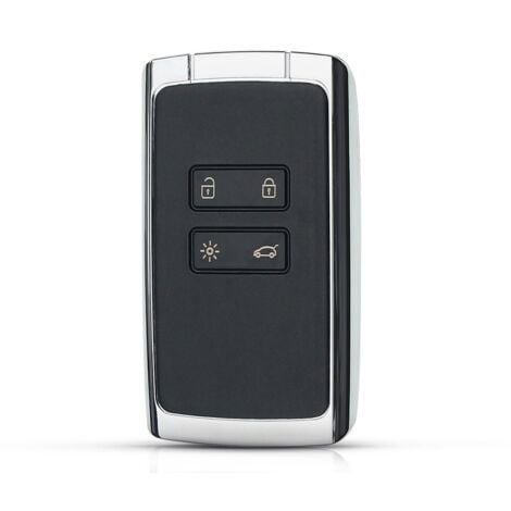 Carte Rechange clé pour Renault Kadjar - Megane 4 - Espace 5 - Clio 5 - Koleos 2 - Captur 2 – Talisman – Duster 2 – Smartkey 4 Boutons Phonillico®