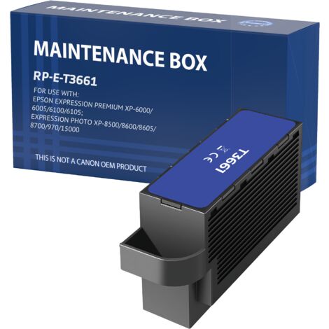 Cartouche d'entretien Réservoir d'encre Remplacement T3361 C13T366100 pour Epson Expression Premium XP-6000 XP-6100 Expression Photo XP-8500 XP-8600 XP-8700 XP-15000 XP-970