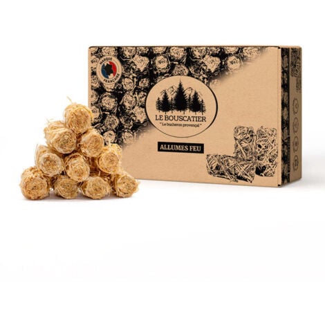 ALLUME-FEU &Eacute;COLOGIQUE 10KG Pour Barbecue, Chemin&eacute;e Allumeurs, Bois