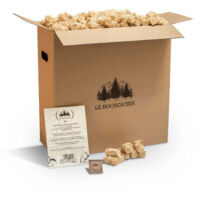 Allume-feu écologique en Laine et Cire de Bois 100% naturels pour cheminée poêle cuisinière Barbecue brasero et feu de Camps.780/800u allumes-feu sans Odeur. Boite d'allumettes Offerte