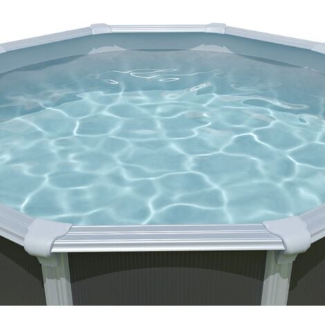 Liner gris pour piscine métal intérieur Diam 4,60 x 1,32 m