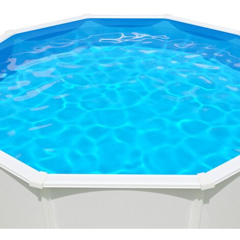 Liner bleu pour piscine métal intérieur 4,90 x 3,70 x 1,32 m