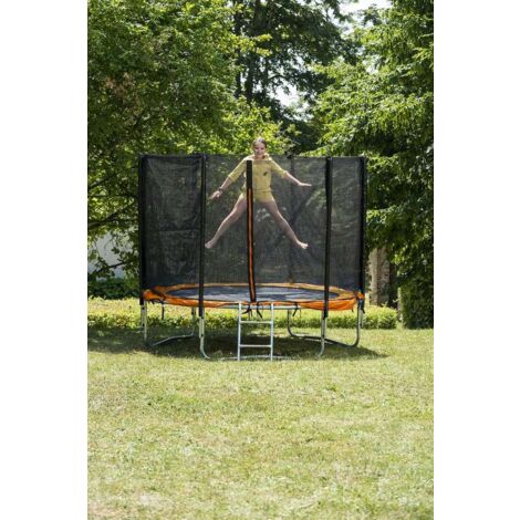 Trampoline Diam 2,44 m avec filet de sécurité et échelle