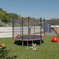 Trampoline Ø 2,44 m avec filet de sécurité et échelle