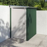 Abri de jardin métal vert Yardmaster 1,5 m² + kit d'ancrage
