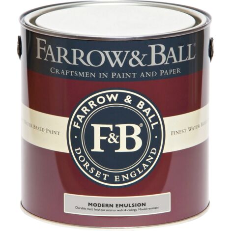 Peinture murale velours 5 L – Résistante et lessivable – Protection anti-moisissure – Pour murs et plafonds intérieurs – Farrow & Ball (1/3)