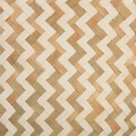 Panier en osier pliable à motifs - D 35 x H 40 cm - Marron - Livraison gratuite