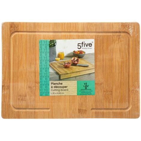 Planche à découper en Bambou avec rebord 35 x 24 cm - Five