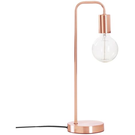 Lampe droite à poser en métal "Keli" - Cuivré - H 45 x L 17,5 x P 13 cm - Livraison gratuite