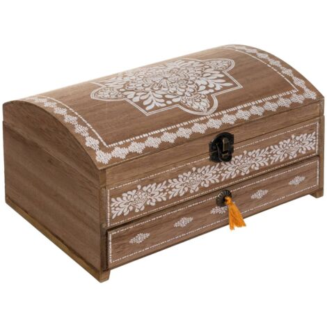 Costurero Folk - madera - 25x13 -4 cm - Atmosphera créateur d'intérieur
