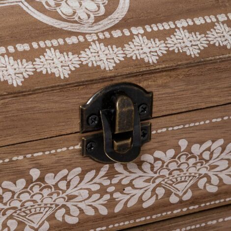 Costurero Folk - madera - 25x13 -4 cm - Atmosphera créateur d'intérieur