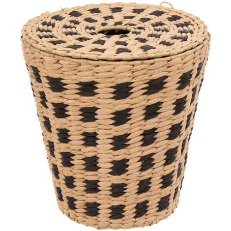 Cestino In Bambù Terre Inconnue 6 Litri - Beige, 19.5x19.5x26.4 Cm, Per Casa O Giardino - Foto 7