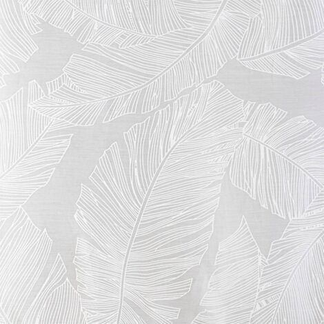 Set di 2 tende bianche feuille 60x120cm - Atmosphera créateur d'intérieur