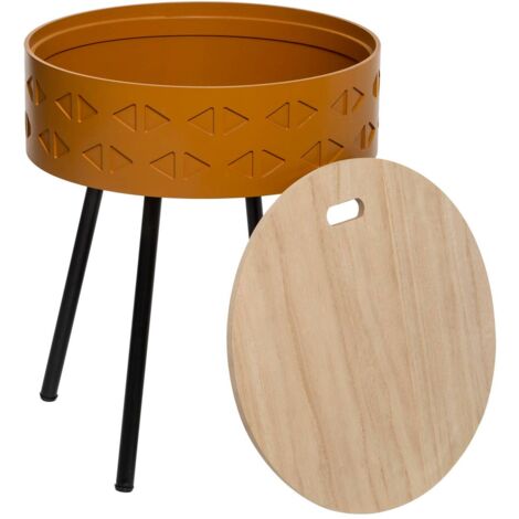 Tavolino shiro giallo senape d39cm - Atmosphera créateur d'intérieur