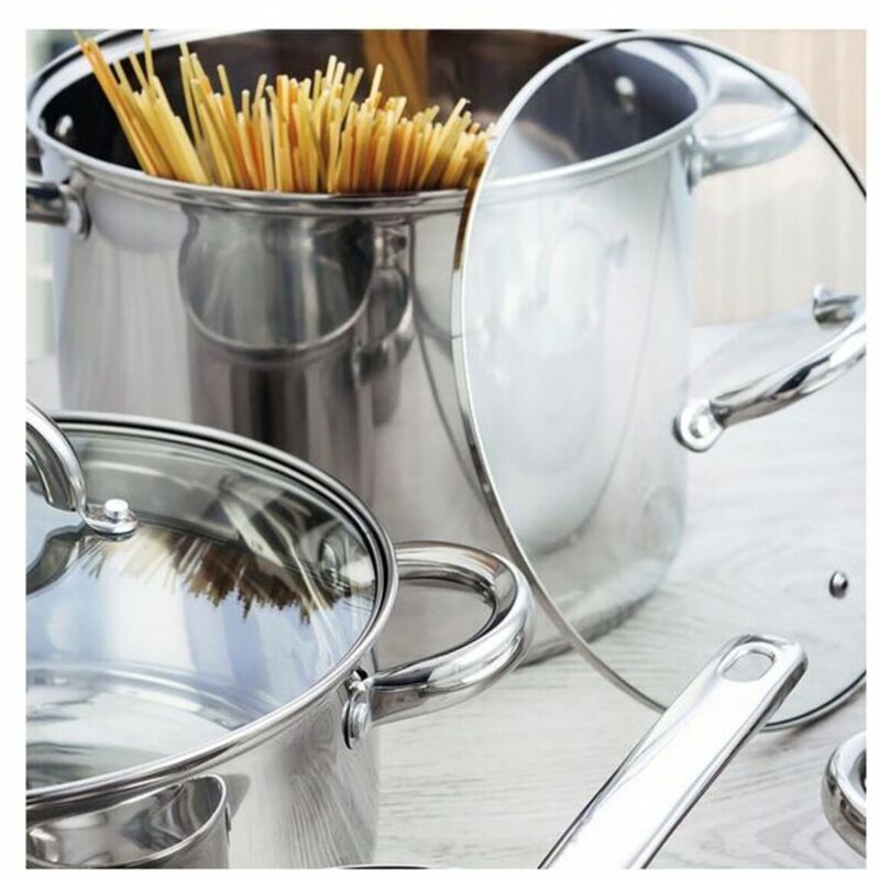 Casserole Tognana Vanitosa 24 Cm – Acier Inoxydable 18/10, 2 Poignées, Fond Multicouche