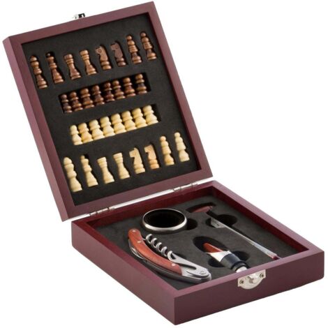 Ensemble d'Accessoires à Vin et Échecs InnovaGoods 37 Pièces (1/5)
