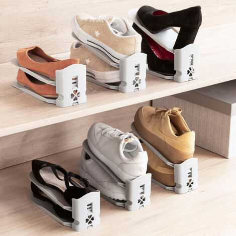 InnovaGoods Sholzzer Organisateur de chaussures gris 6 unités (1/5)