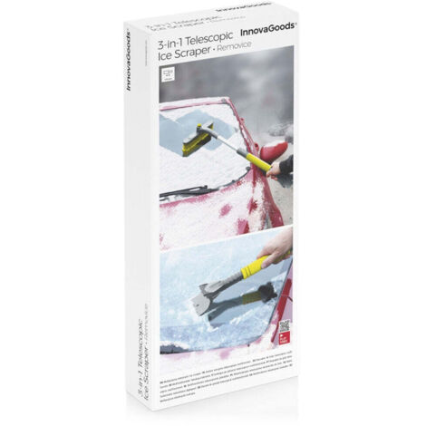 InnovaGoods® Scraper de glace télescopique 3 en 1 Removice, gratte
