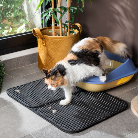 Northix Clikatt Tapis de Litière Noir Pliable 43x60 cm (1/5)