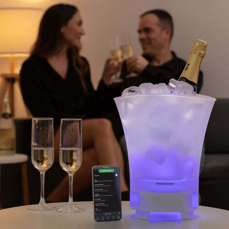 Bac à glaçons LED avec haut-parleur rechergeable Sonice InnovaGoods (1/5)