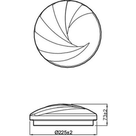 Plafonnier à led 10w 1.100lm 4.000k shell philips