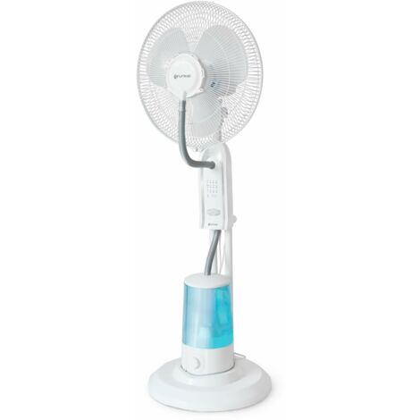 Ventilateur Sur Pied Silencieux HOMCOM - 12 Vitesses, Télécommande, Minuterie 15h, Oscillation 80° - Hauteur Réglable 90-110 Cm