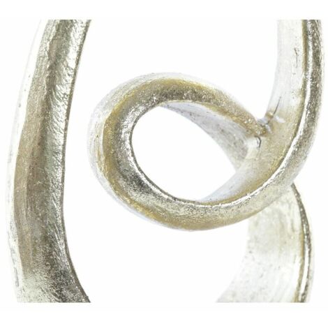 Figurine Décorative DKD Home Decor Gris Doré 12 x 8 x 25 cm