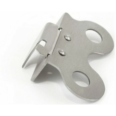 Ouvre-boîte Acier Argenté 7,3 x 4,6 cm 1,5 mm (12 Unités)