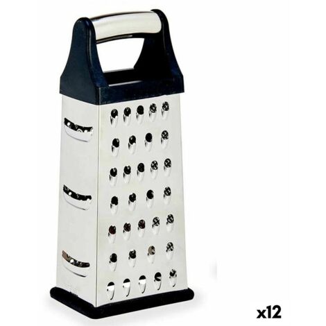 Gratoir Kinvara KT171464 Noir Argenté Acier inoxydable ABS TPR 9,5 x 21,5 x 6,7 cm (12 Unités)